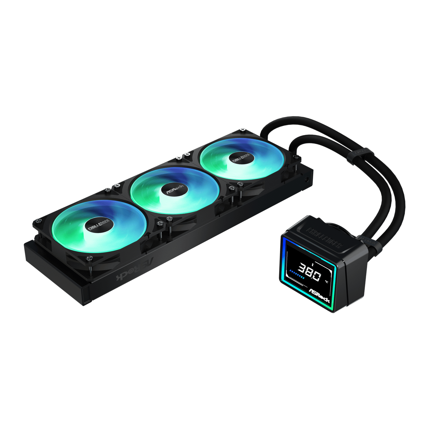 ASRock Challenger 360 Digital AIO Liquid Cooler - Black - Image 6