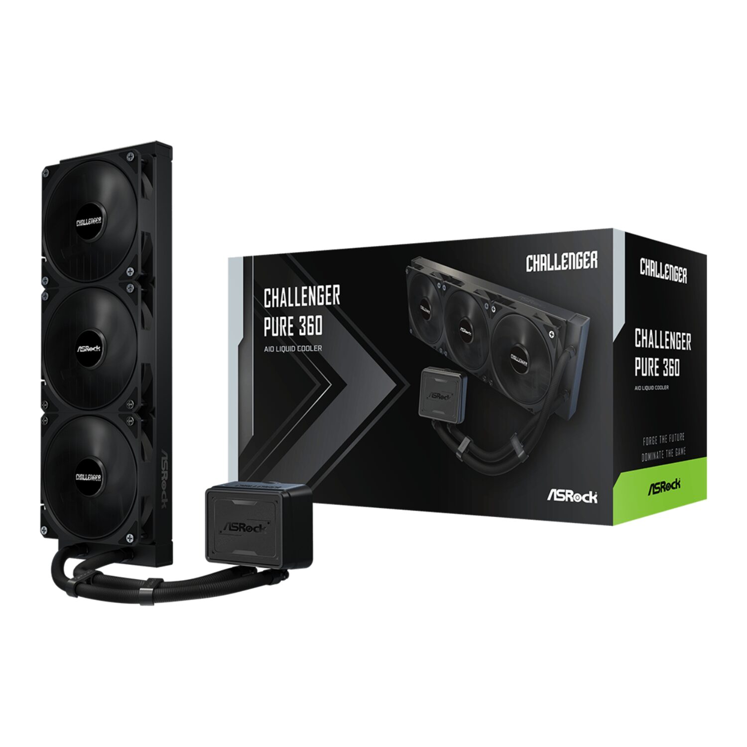 ASRock Challenger Pure 360 AIO Liquid Cooler - Black