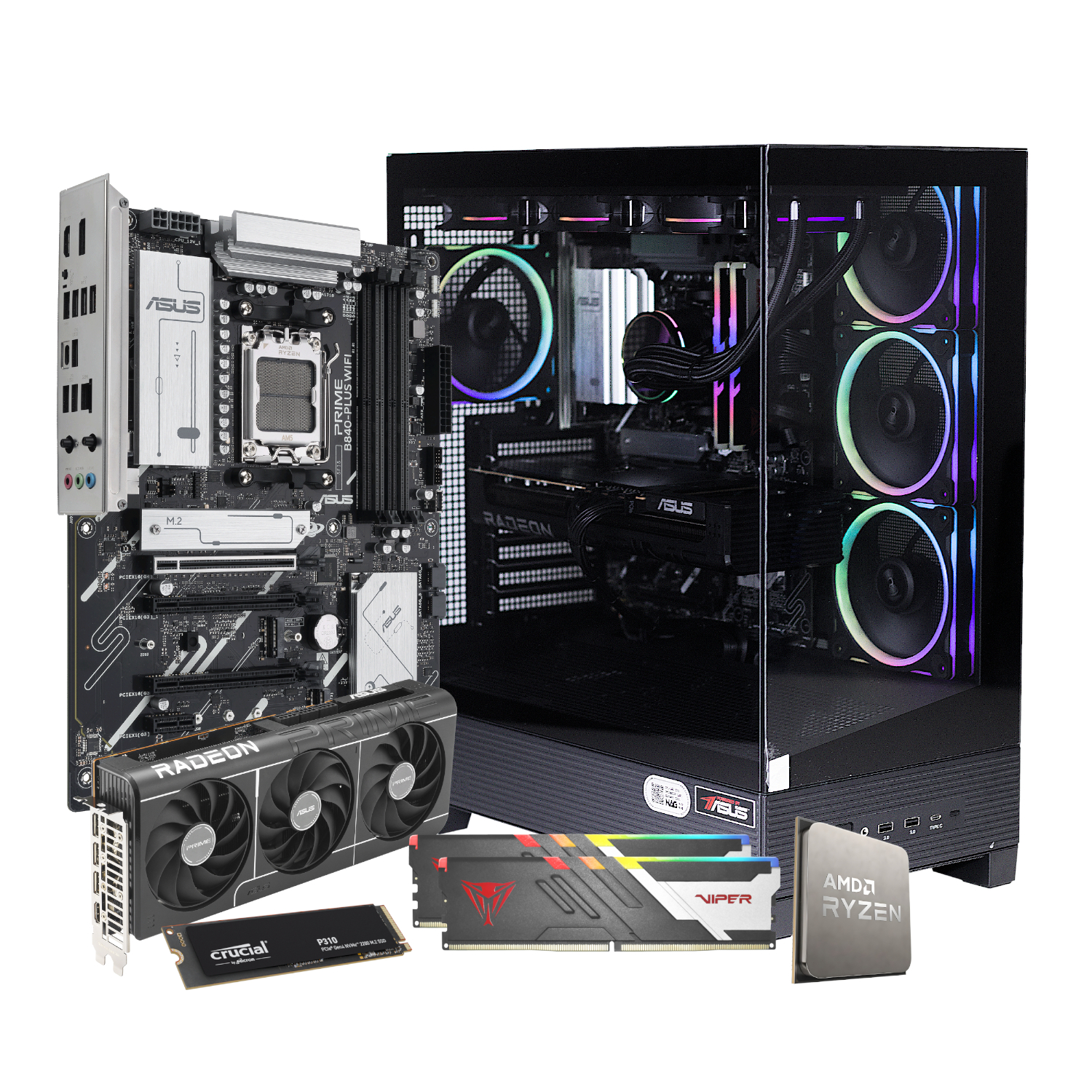 PCBuilder Ryzen 7 7800X3D MAXIMUS Windows 11 Gaming PC - Image 13
