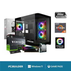 PCBuilder Ryzen 5 8400F RECON Windows 11 Gaming PC