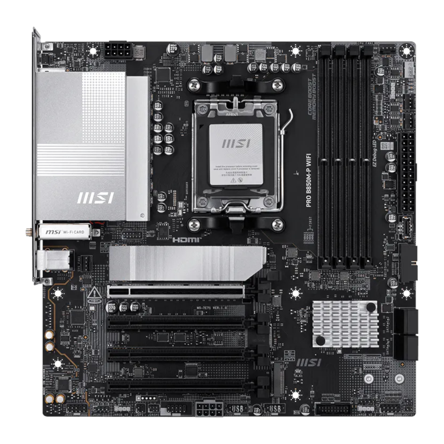 MSI PRO B850M-P WIFI AM5 mATX Motherboard - Image 2