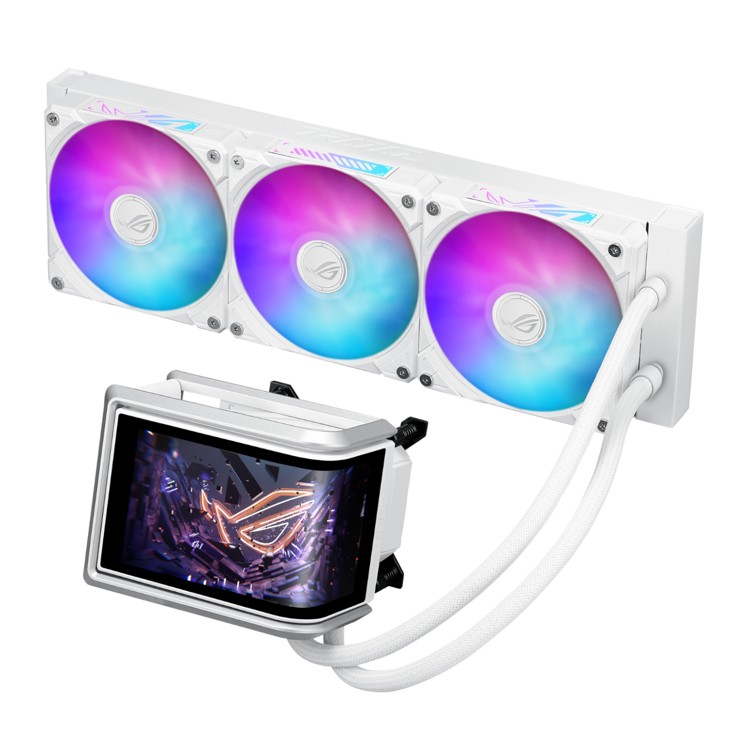 ASUS ROG RYUO IV 360 ARGB Liquid CPU Cooler White Edition - Image 2
