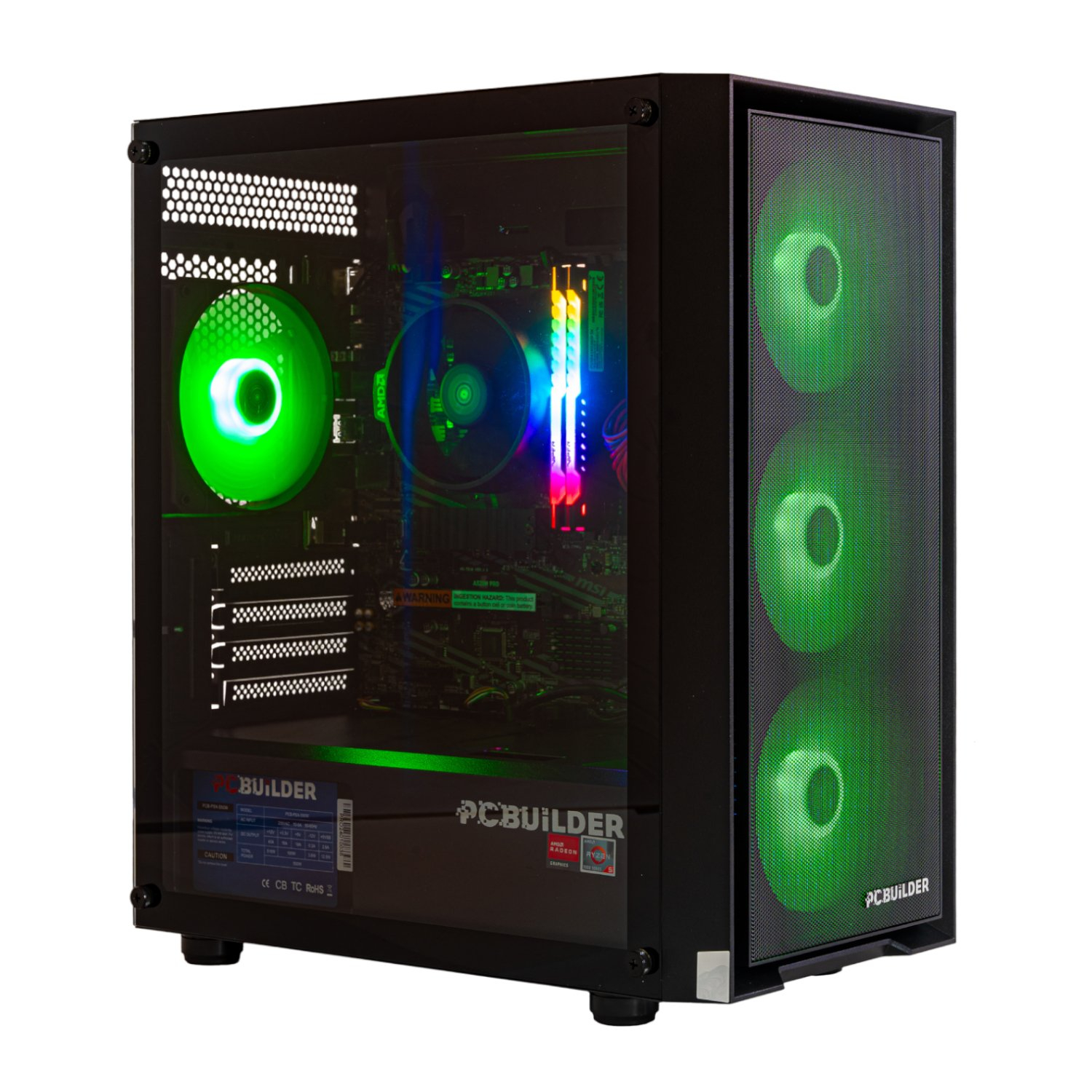 PCBuilder Ryzen 5 5600GT DEFENDER Windows 11 Gaming PC + Monitor Bundle - Image 15