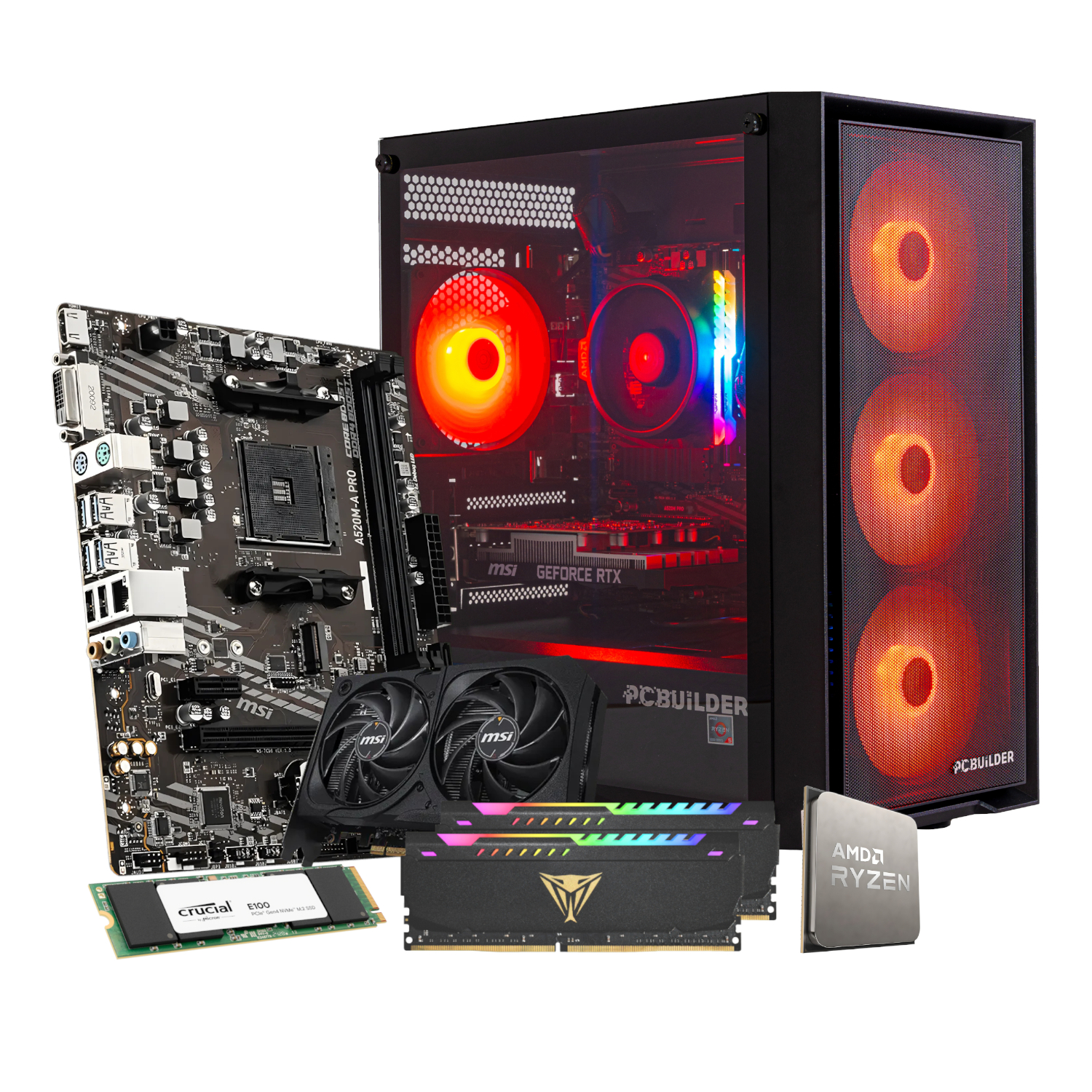 PCBuilder Ryzen 5 5500 RANGER Windows 11 Gaming PC - Image 17