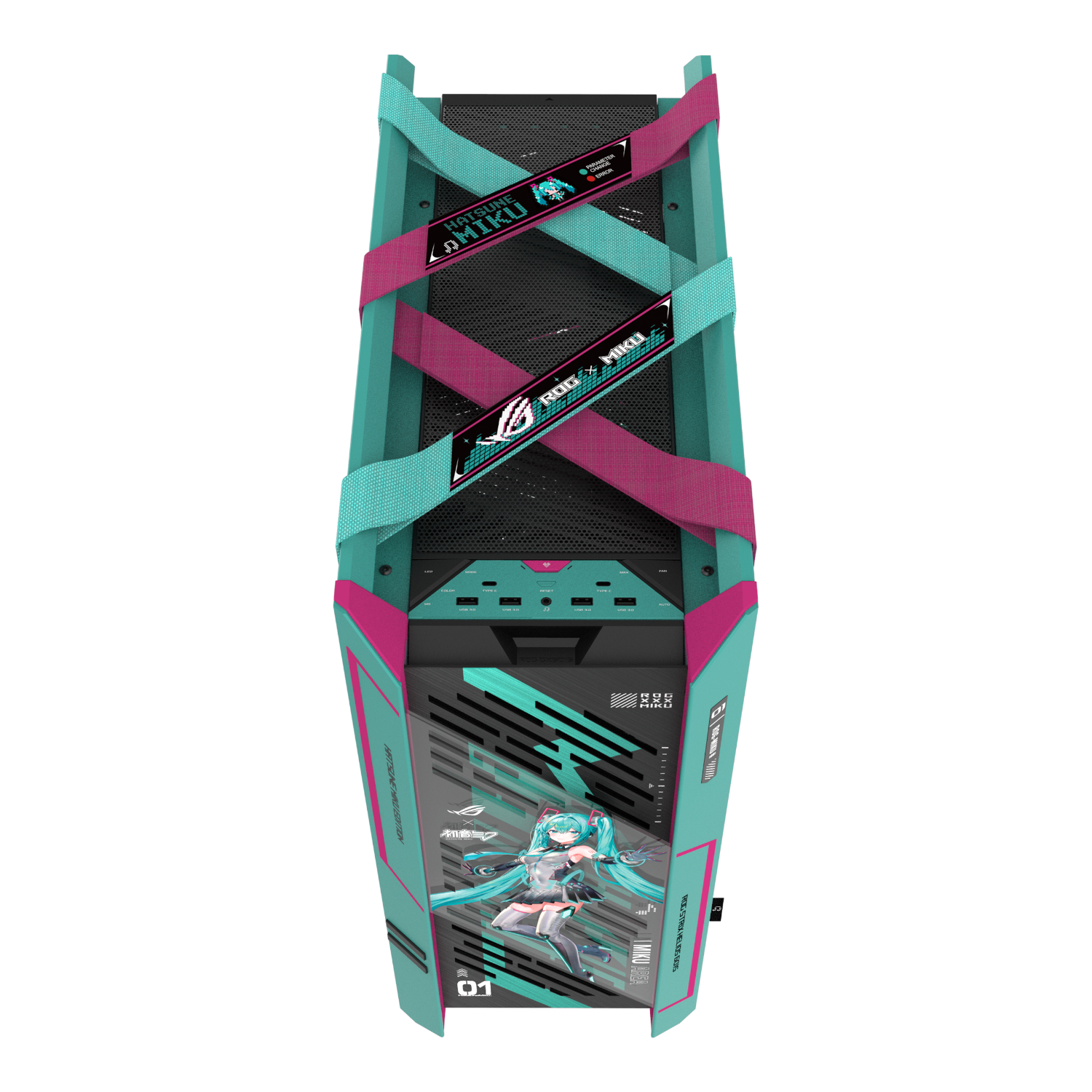 Asus ROG Strix Helios II E-ATX Gaming Chassis Hatsune Miku Edition - Image 3