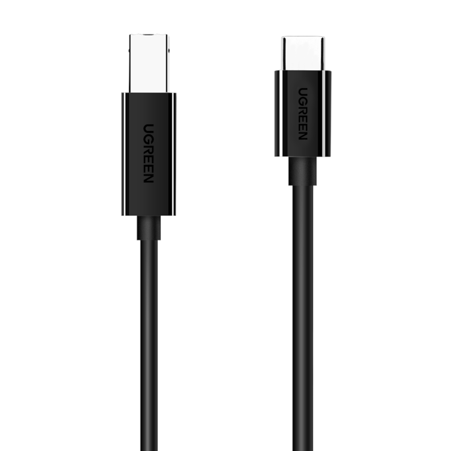 UGreen USB Type-C to B Male Printing Cable 2m - Black - Image 2