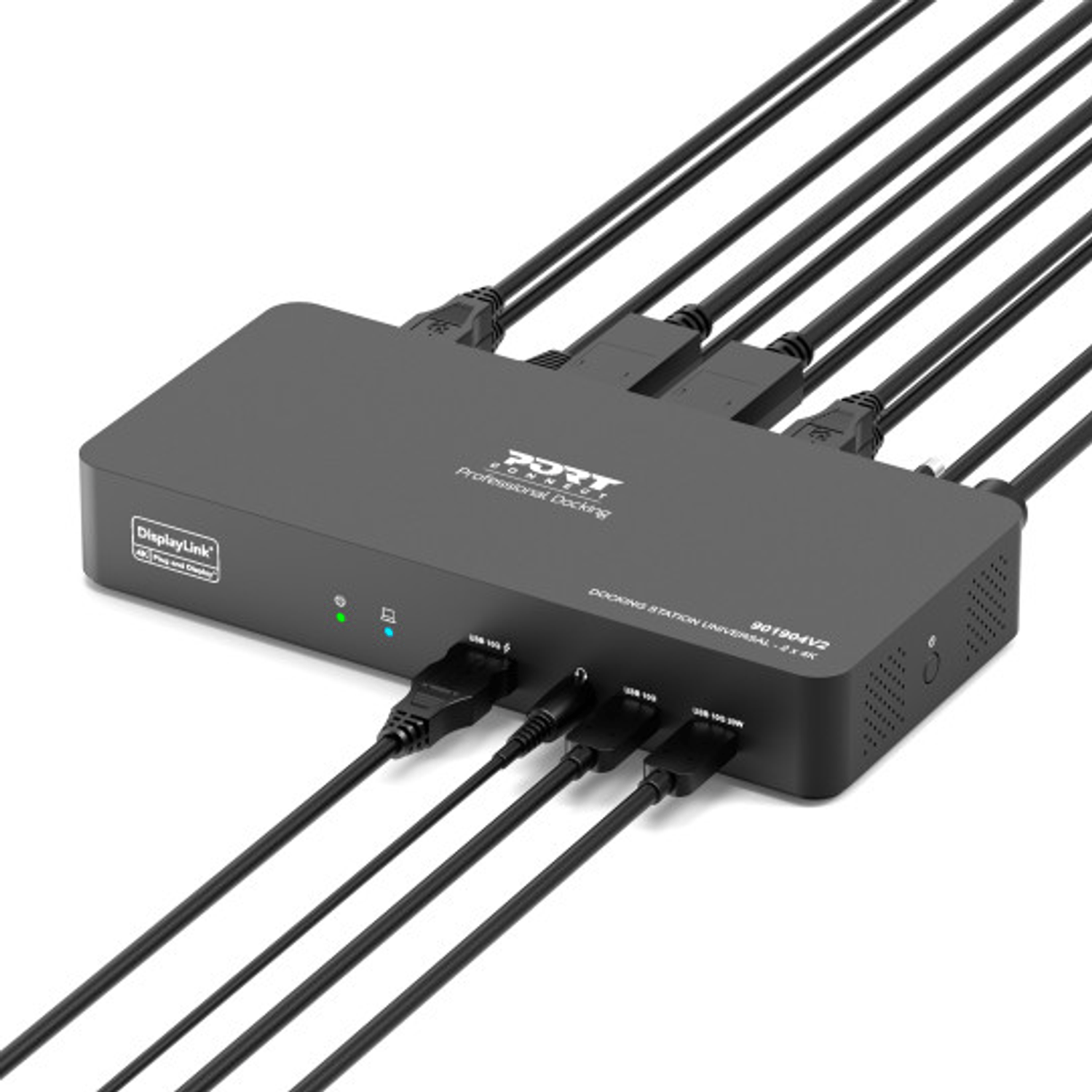 PORT2 x 4K USB-C desktop docking station 11 peripherals 96W - Image 3