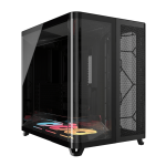 Corsair AIR 5400 LX-R RGB iCUE LINK Triple Chamber Mid-Tower PC Case - Black