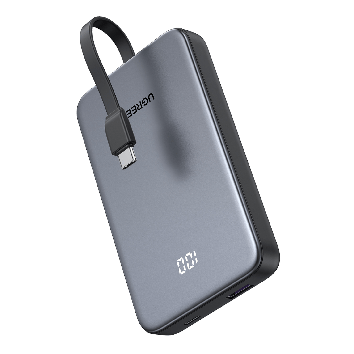 UGREEN 10000mAh 20W Power Bank with Built-in Cable - Image 2