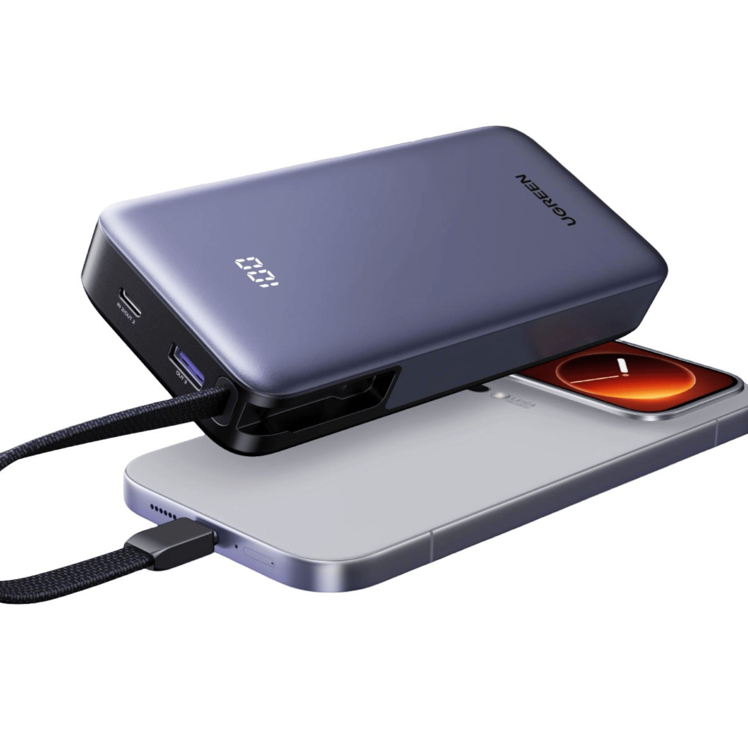 UGREEN Nexode Power Bank 20000mAh 55W with built-in USB Type-C Cable - Image 3