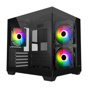 FSP S140 M-ATX Mid Tower Gaming Chassis - Black