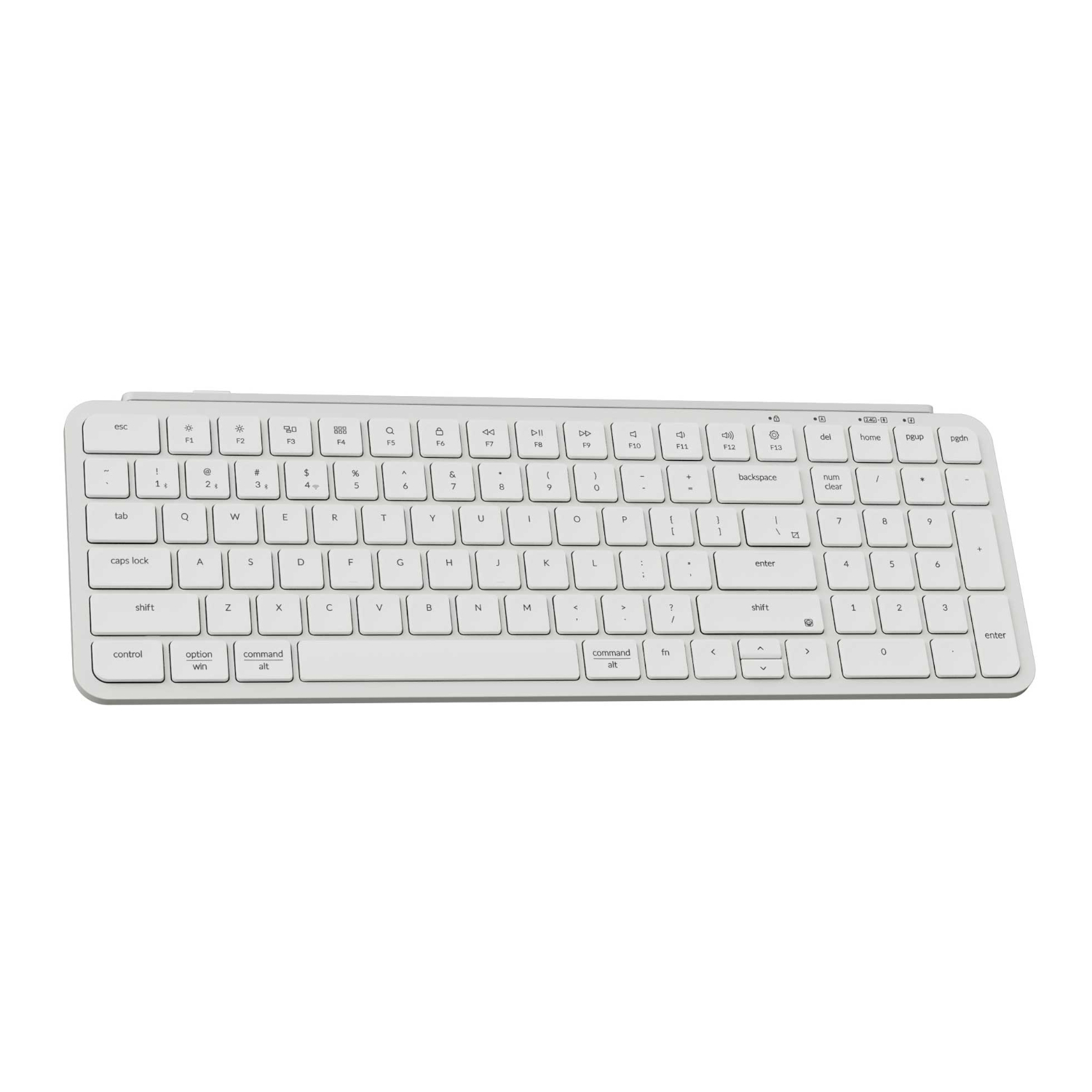 Keychron B2 Pro Ultra-Slim 96% Wireless Keyboard - Ivory White - Image 2