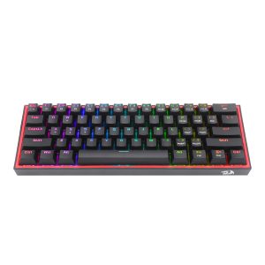 Redragon K617 FIZZ 60% Wired RGB Gaming Keyboard - Black