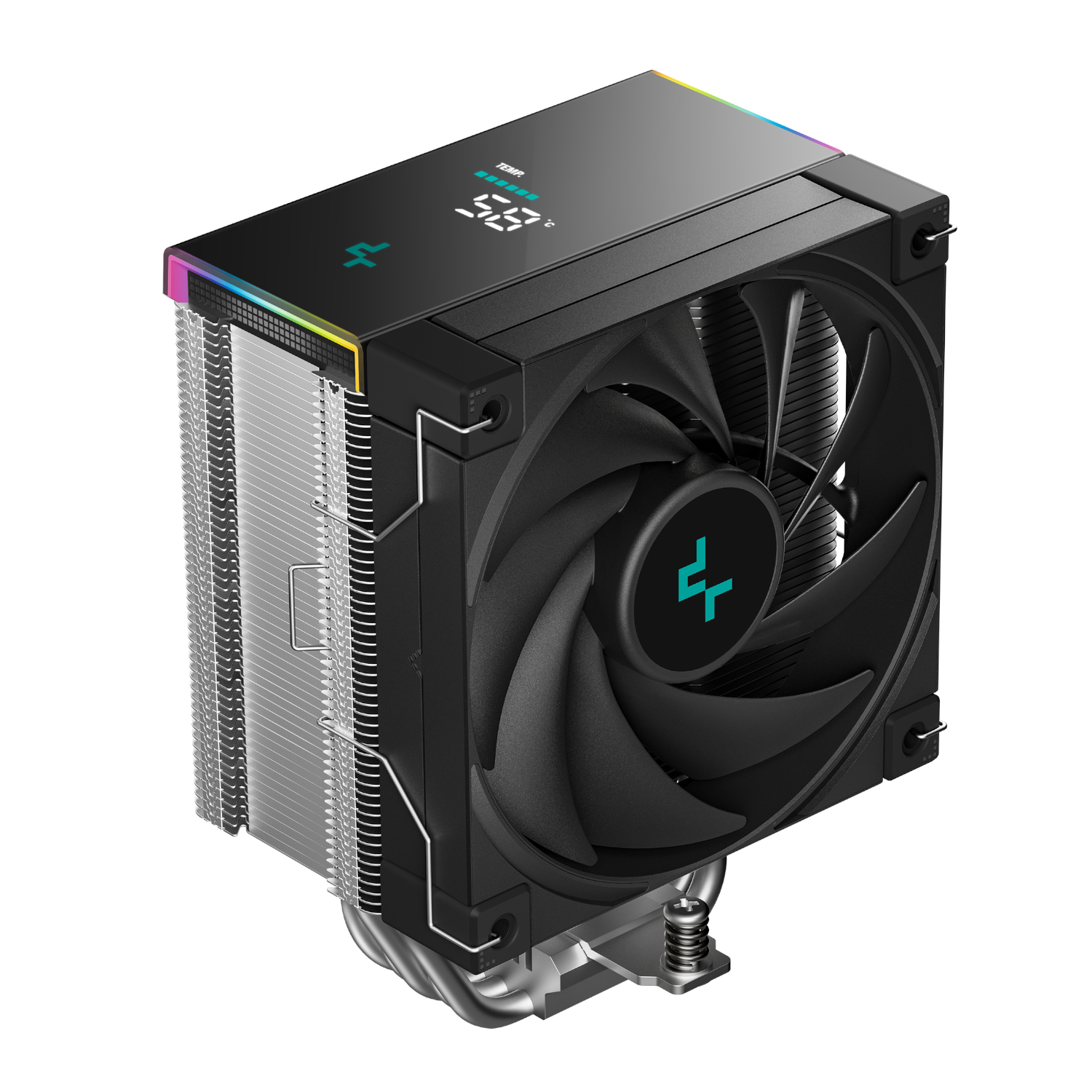 DeepCool AK500S Digital SE 120mm Air CPU Cooler - Silver/Black - Image 2