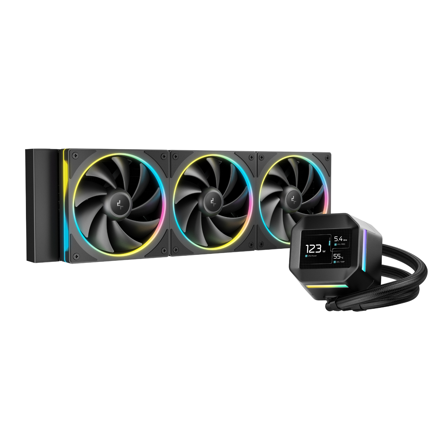 DeepCool LM360 ARGB 360mm AIO CPU Liquid Cooler - Black - Image 2