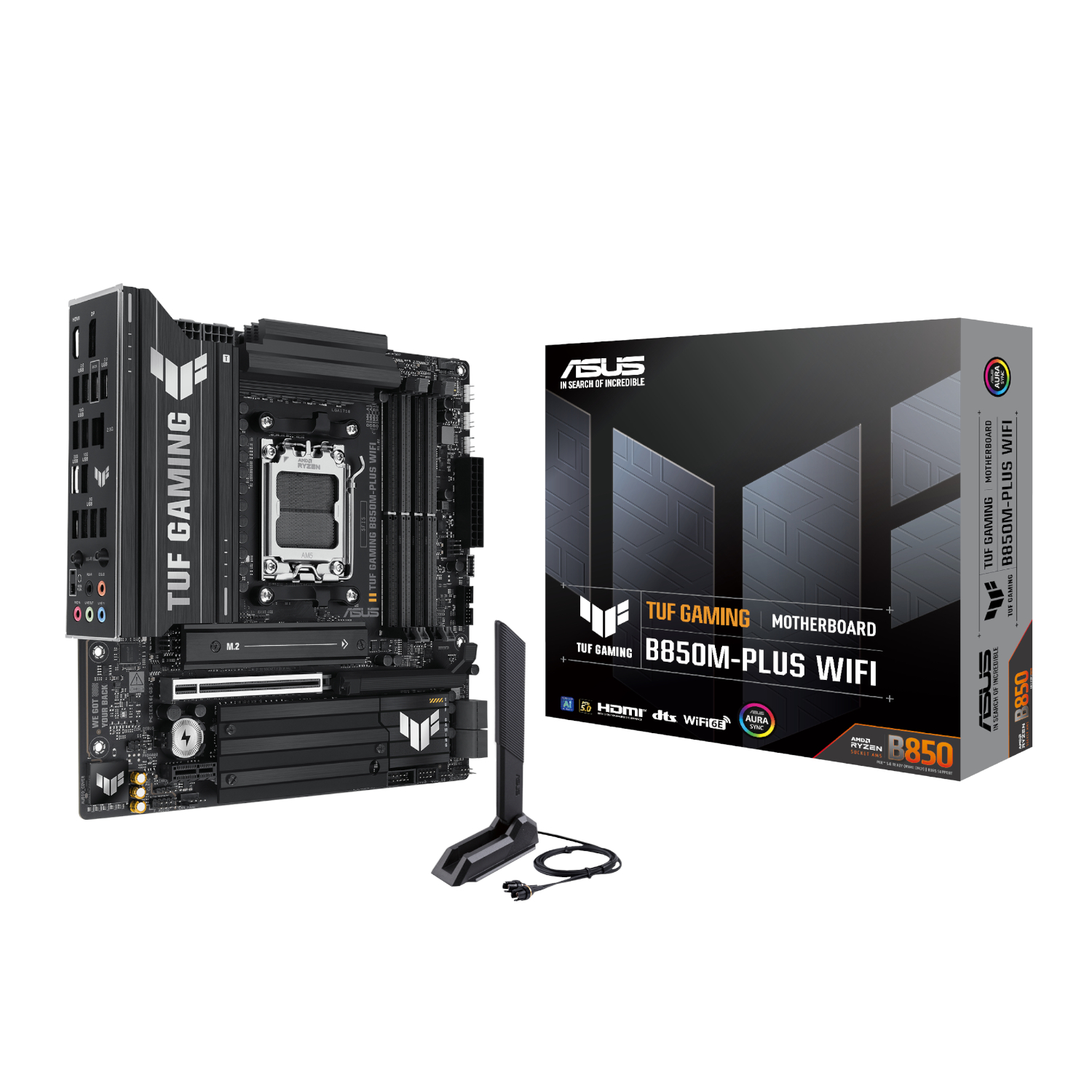 Asus TUF Gaming B850M-PLUS WIFI AM5 Micro ATX Gaming Motherboard